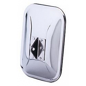 CIPA USA Exterior Mirror Rectangular Manual Silver Single - 94500