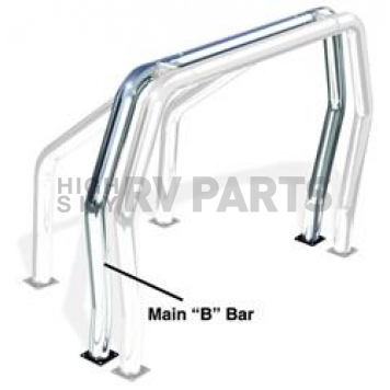 Go Rhino Roll Bar Component 3 Inch Chrome Plated Steel - 92002C
