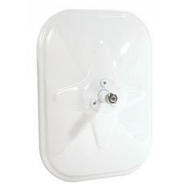 Grote Industries Exterior Mirror Manual Rectangular White Single - 12071
