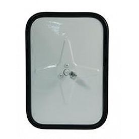 Grote Industries Exterior Mirror Manual Rectangular White Single - 12101