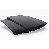 Harwood Fiberglass Hood - Cowl Induction Bare Fiberglass Black - B26301