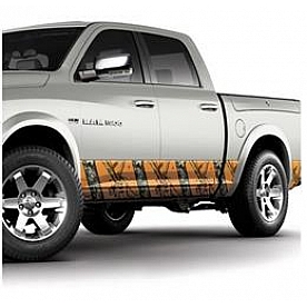 MOSSY OAK Vehicle Wrap Graphics - Rocker Panel Mossy Oak Blaze Pattern - 10007TMBZ
