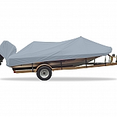 Carver Boat Cover V-Hull Bass Boat Gray Polyester - 77220P10