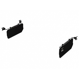 Teraflex Sun Visor - Black Acrylic Set Of 2 - 4840001