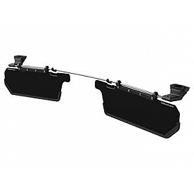 Teraflex Sun Visor - Black Acrylic Set Of 2 - 4840002
