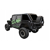 DV8 Offroad Hard Top 2 Piece Black Fiberglass - HT07FB41