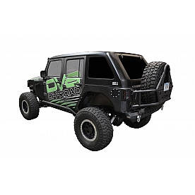 DV8 Offroad Hard Top 2 Piece Black Fiberglass - HT07FB41