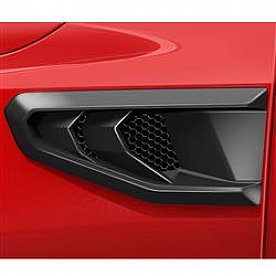 Air Design Fender Vent - Silver ABS Plastic Satin Set Of 2 - CH07A18