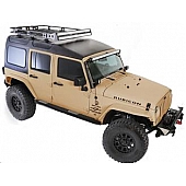 Smittybilt Hard Top 1-Piece Black Fiberglass - 517702