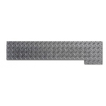 Warrior Products Rocker Panel Guard - Flat Aluminum Silver Polished Single - 914A