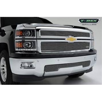 T-Rex Truck Products Grille Insert - Bar Rectangular Polished Aluminum - 20121