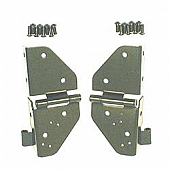 Rugged Ridge Windshield Hinge - Black Steel Set Of 2 - 1120901
