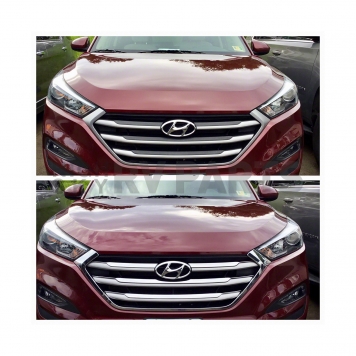 Coast To Coast Grille Insert - Chrome Plated ABS Plastic - GI458-3