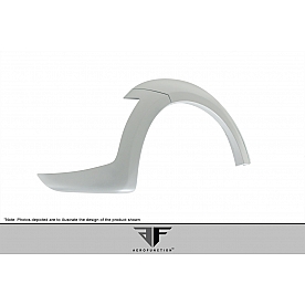 Extreme Dimensions Fender Flare - Black Glass Fiber Composite Primered Set Of 2 - 108723