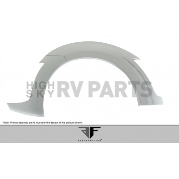 Extreme Dimensions Fender Flare - Black Glass Fiber Composite Primered Set Of 2 - 108723-1