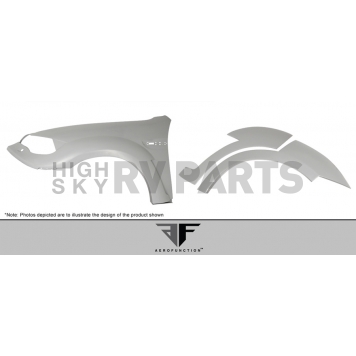 Extreme Dimensions Fender Flare - Gray Fiberglass Primered Set Of 4 - 108740