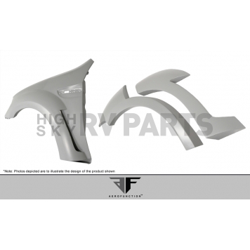 Extreme Dimensions Fender Flare - Gray Fiberglass Primered Set Of 4 - 108740-1