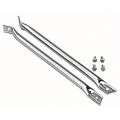 Trans Dapt Fender Brace - Chrome Plated Steel Set Of 2 - 9175