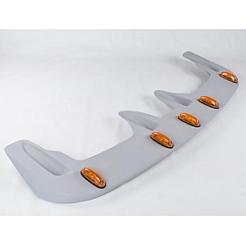 JSP Automotive Roof Visor - Primered Fiberglass Gray - 12359L