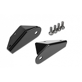 Warrior Products Windshield Hinge Light Bracket - Steel Black Set Of 2 - 1510