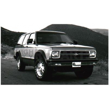 Bushwacker Fender Flare - Black Dura-Flex 2000 ABS Smooth Plastic Matte Set Of 4 - 4190411