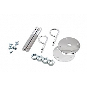 Mr. Gasket Hood Pin - Safety Pin Silver Steel - 1016