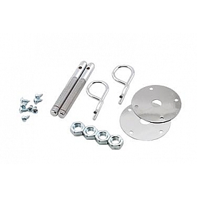 Mr. Gasket Hood Pin - Safety Pin Silver Steel - 1016