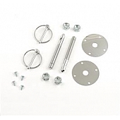 Mr. Gasket Hood Pin - Torsion Clip Silver Steel - 1017