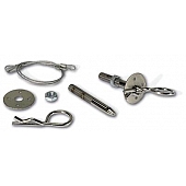 Moroso Performance Hood Pin - Hair Pins Silver Steel - 39015