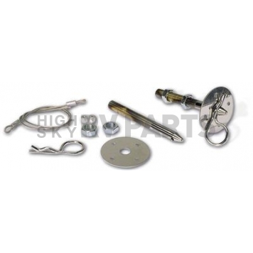 Moroso Performance Hood Pin - Hitch Pin Silver Steel - 39020