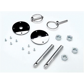 Trans Dapt Hood Pin - Flip Over Silver Chrome Plated - 4056