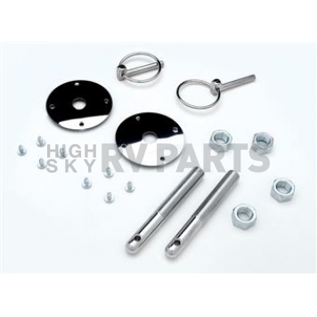 Trans Dapt Hood Pin - Flip Over Silver Chrome Plated - 4056