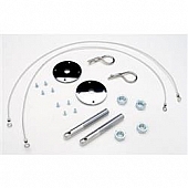 Trans Dapt Hood Pin - Hair Pin Silver Chrome Plated - 4094