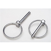 Trans Dapt Hood Pin - Replacement Flip Over Silver Chrome Plated - 9670