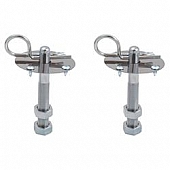 Spectre Industries Hood Pin - Hair Pin Clip Silver Triple Chrome Plated - 42563