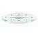 All Sales Emblem - Ford Oval Step Style Ball Milled With Rivets Silver Aluminum - 52906