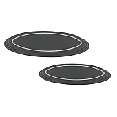 All Sales Emblem - Ford Oval Step Style Black Aluminum - 53905