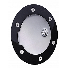 All Sales Fuel Door - Round Aluminum - 6098GKCL