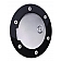 All Sales Fuel Door - Round Aluminum - 6098GKCL