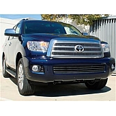 T-Rex Truck Products Grille Insert - Horizontal Bar Rectangular Polished Aluminum - 21902