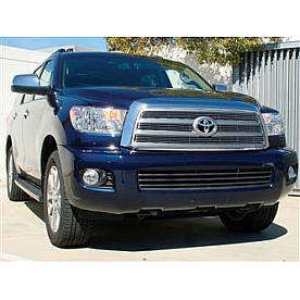 T-Rex Truck Products Grille Insert - Horizontal Bar Rectangular Polished Aluminum - 21902