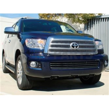 T-Rex Truck Products Grille Insert - Horizontal Bar Rectangular Polished Aluminum - 21902