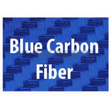 American Car Craft Exterior Mirror Trim Ring Stainless Steel Blue Carbon Fiber - 052029BLU-2