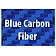 American Car Craft Exterior Mirror Trim Ring Stainless Steel Blue Carbon Fiber - 052029BLU