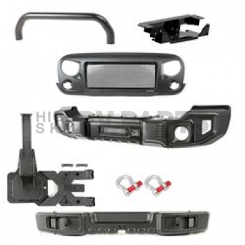 Rugged Ridge Bumper Spartacus 1-Piece Design Steel Black - 1154464