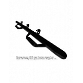 N-Fab Nerf Bar - Truck Wheel to Wheel Black Matte Textured Powder Coated Steel Round - C0380ATX