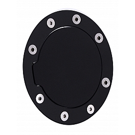 All Sales Fuel Door - Round Aluminum - 6043GK