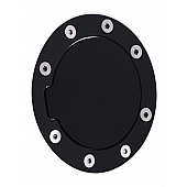 All Sales Fuel Door - Round Aluminum - 6043K