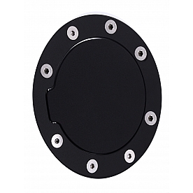 All Sales Fuel Door - Round Aluminum - 6043K