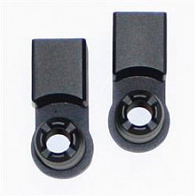 All Sales Exterior Mirror Relocation Bracket Black Aluminum Set Of 2 - 3412K